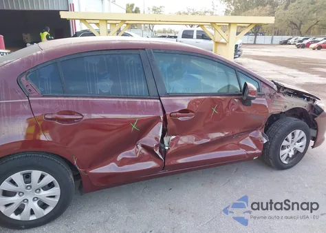 2012 Honda Civic Lx из США, поврежденный, VIN 2HGFB2F56CH532714